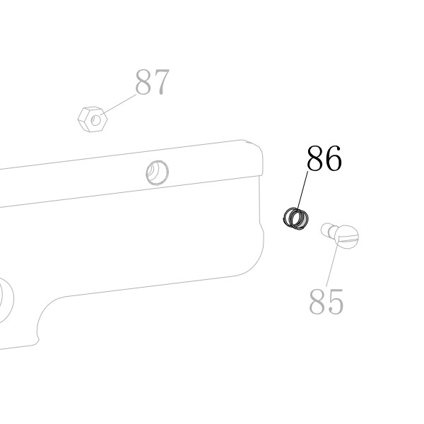Запчасть AN03A-051A Пружина N851L-73 N851H-86