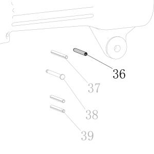 Запчасть B02-030220-02 Штифт ф3×22 CN55-7 CN70B-28 CN80B-32 N851L-26 N851L-59 N851H-36 N851H-72 (вид 5)