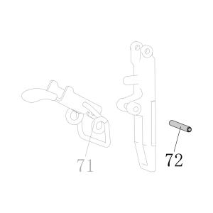 Запчасть B02-030220-02 Штифт ф3×22 CN55-7 CN70B-28 CN80B-32 N851L-26 N851L-59 N851H-36 N851H-72 (вид 1)
