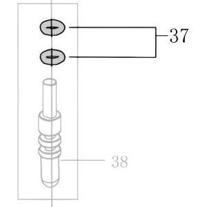 Запчасть B08-002500140-02 Кольцо уплотнительное 2.5X1.4 CN55-47 CN70B-37 CN80B-43 CN90-41 CN100B-40 N851F-44 CN130-42 N851L-41 CN100-36 (вид 3)
