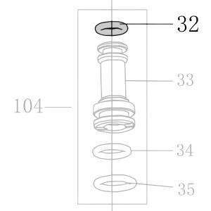 Запчасть B08-005800190-10 Кольцо уплотнительное 5.8X1.9 CN55-41 CN70B-32 CN80B-38 CN90-36 N851F-38 CN130-36 CN100B-35 N851L-35 N851H-46 CN100-30 (вид 3)