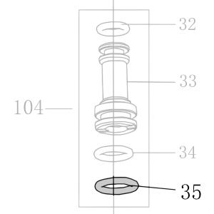 Запчасть B08-008800190 Кольцо уплотнительное 8.8X1.9 CN55-44 CN70B-35 CN80B-41 CN90-39 N851F-41 CN100B-38 CN130-39 N851L-38 N851H-49 CN100-33 CN45R-69 (вид 3)