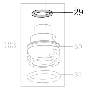 Запчасть B08-011800180 Кольцо уплотнительное 11.8X1.8 CN55-39 CN70B-29 CN80B-35 CN90-33 N851F-35 CN100B-32 CN130-33 N851L-31 N851H-42 CN100-27 (вид 3)
