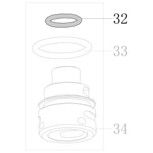 Запчасть B08-011800180 Кольцо уплотнительное 11.8X1.8 CN55-39 CN70B-29 CN80B-35 CN90-33 N851F-35 CN100B-32 CN130-33 N851L-31 N851H-42 CN100-27 (вид 4)