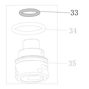 Запчасть B08-011800180 Кольцо уплотнительное 11.8X1.8 CN55-39 CN70B-29 CN80B-35 CN90-33 N851F-35 CN100B-32 CN130-33 N851L-31 N851H-42 CN100-27 (вид 6)