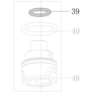 Запчасть B08-011800180 Кольцо уплотнительное 11.8X1.8 CN55-39 CN70B-29 CN80B-35 CN90-33 N851F-35 CN100B-32 CN130-33 N851L-31 N851H-42 CN100-27 (вид 5)
