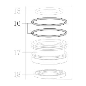 Запчасть B08-052070262 Кольцо уплотнительное 52.07X2.62 CN55-16 N851H-16 N851F-17 (вид 2)