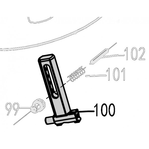 Запчасть 422110 MAGAZINE POST Втулка магазина CN90B-100