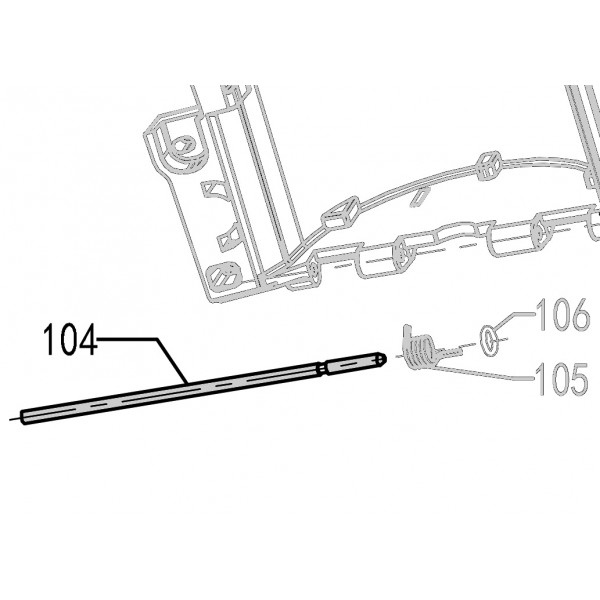 Запчасть 324810 MAGAZINE PIN Штифт CN90B-104