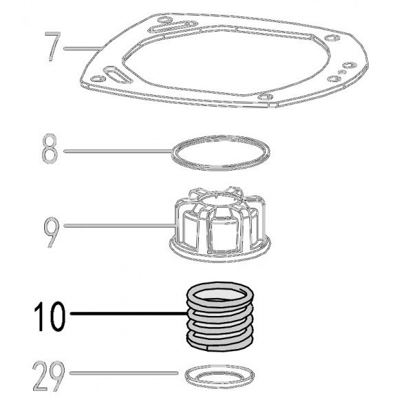 Запчасть 621620 COMPRESSION SPRING Пружина CN90B-10