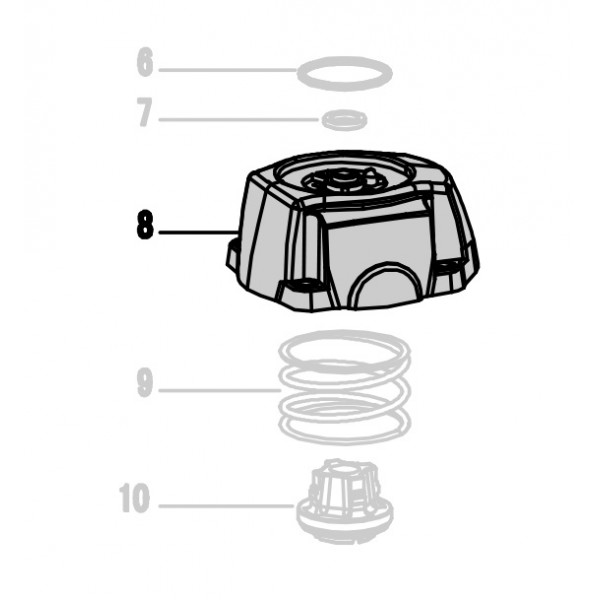 Запчасть 110 400 CYLINDER CAP Крышка цилиндра CRN45A-8