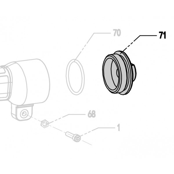 Запчасть 110 410 END CAP Задняя крышка CRN45A-63 9040R-71