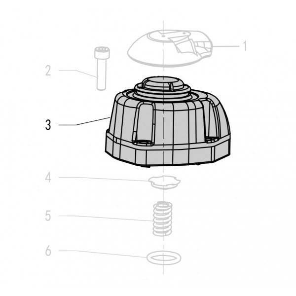 Запчасть 110750 CYLINDER CAP Крышка цилиндра F50R-3