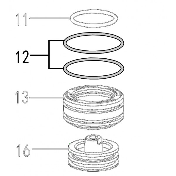 Запчасть 510 730 O-RING 56X2.65 Кольцо уплотнительное CN70R-16 CN80R-12 CN80R-21 CN90R-12 CN90R-21