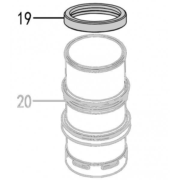 Запчасть 410960 CYLINDER SEALING RING Кольцо цилиндра CN90B-19