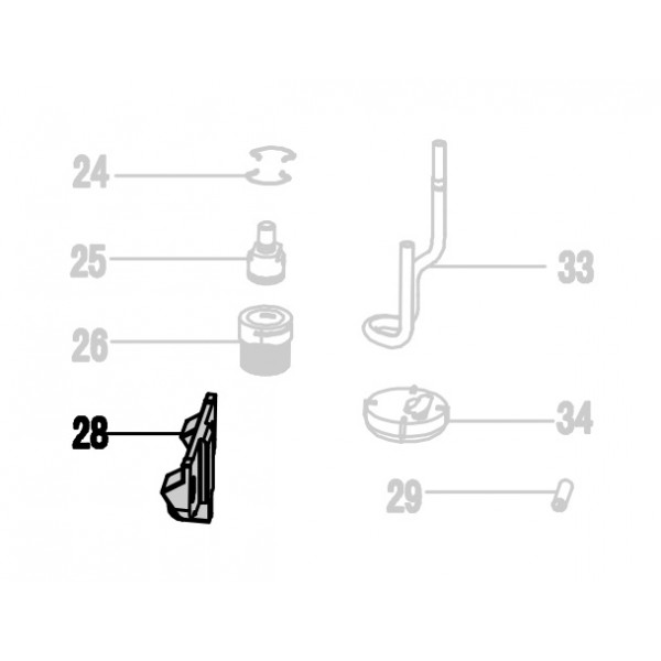 Запчасть 210290 NOSE COVER (A) Крышка носа А NT65R-28