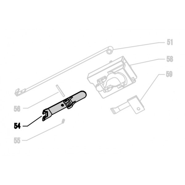 Запчасть 210310 PUSHER TOE Толкатель NT65R-54