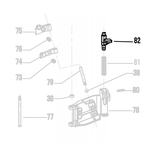 Запчасть 210 590 LATCH Защелка CRN45A-82