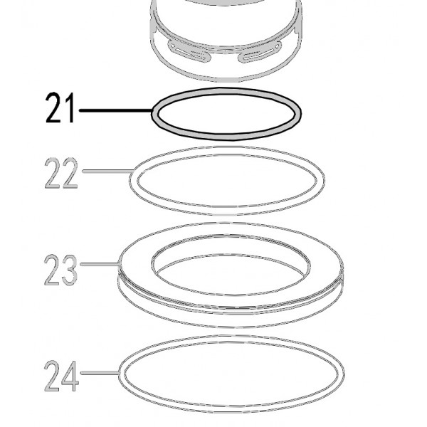 Запчасть 511710 O-RING 61X2.8 Кольцо уплотнительное CN90B-21