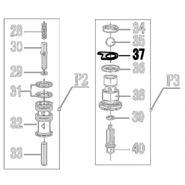 Запчасть 320370 VALVE PLATE Пластина N5023R-37 N5024R-37