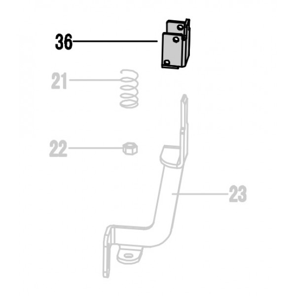 Запчасть 321010 SAFETY BRACKET Рычаг предохранителя NT65R-36