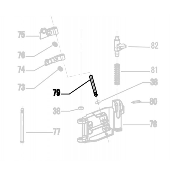 Запчасть 321 900 CHECK PAWL PIN Штифт CRN45A-79