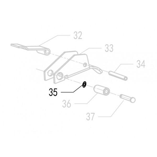 Запчасть 411120 PIN CAP D Заглушка штифта Д F50R-35