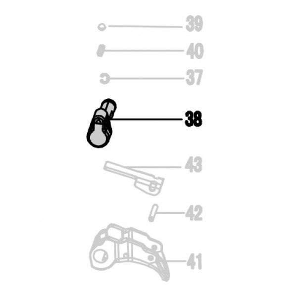 Запчасть 420660 ADJUST BUTTON Флажок переключатель NT65R-38