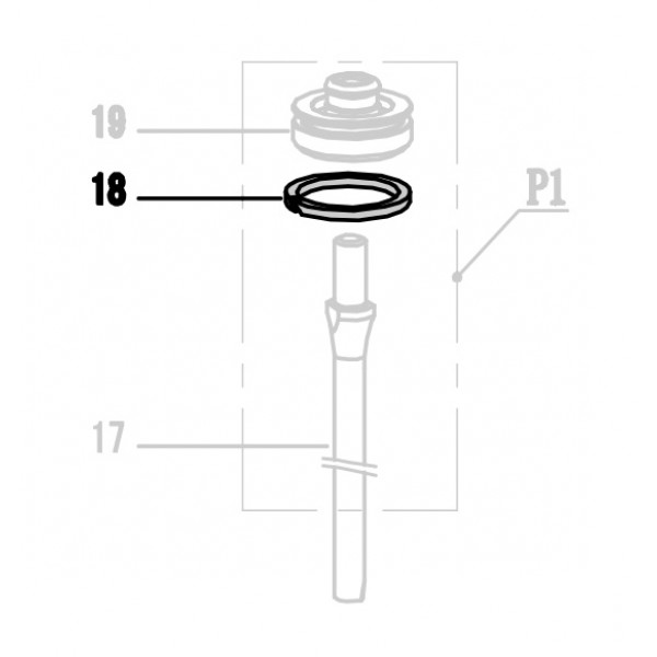 Запчасть 421 130 PISTON RING Кольцо поршня CRN45A-18