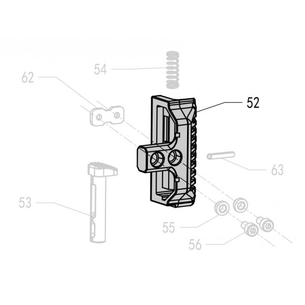 Запчасть 422520 MAGAZINE END CAP Задняя крышка магазина F50R-52