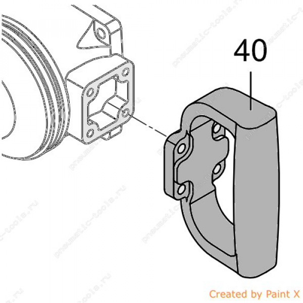 47-407360 Запчасть #40-47-4074 Рукоятка