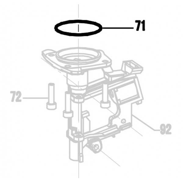 Запчасть 510 580 O-RING 42.5X1.5 Кольцо уплотнительное CRN45A-71