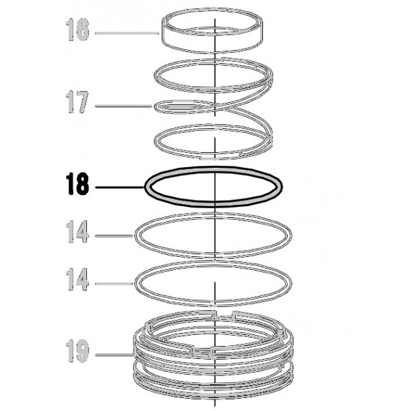 Запчасть 511640 O-RING 56.2X2.45 Кольцо уплотнительное N5023R-18 N5024R-18