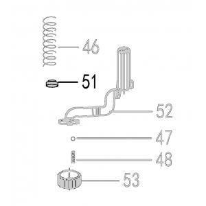 Запчасть 610 320 NUT  M5 (Nylock) Гайка самоконтрящаяся N5023R-53 N5024R-81 N851R-89 CN90B-51 NT65R-22 (вид 6)