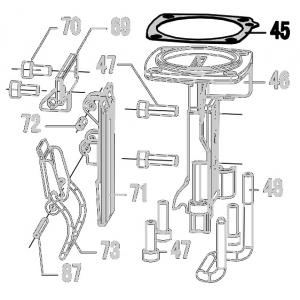 Запчасть 520380 NOSE SEAL  Прокладка носа N5023R-45 N5024R-45 (вид 2)