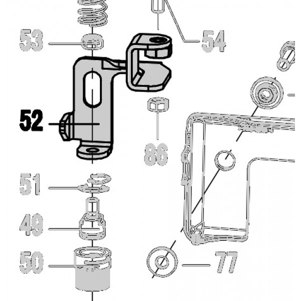 Запчасть 324010 SAFETY  Предохранитель N5023R-52