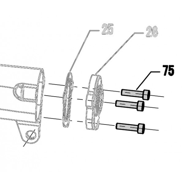 Запчасть 610090 BOLT M5X18 Болт N5023R-75 N5024R-91