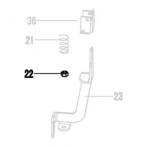 Запчасть 610 320 NUT  M5 (Nylock) Гайка самоконтрящаяся N5023R-53 N5024R-81 N851R-89 CN90B-51 NT65R-22 (вид 8)