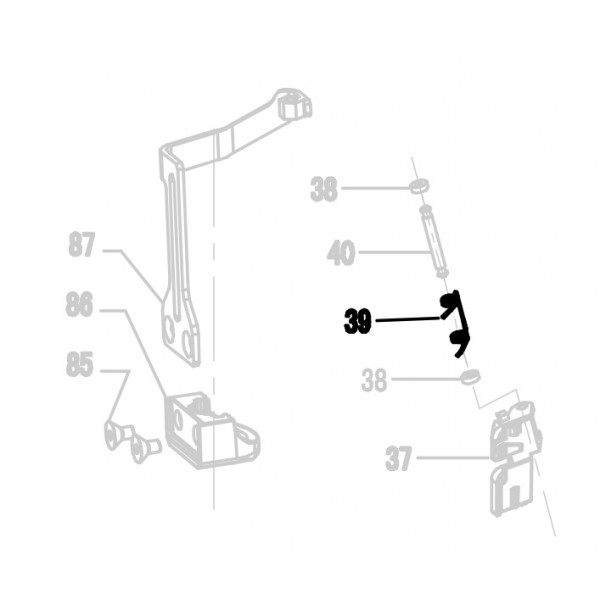 Запчасть 620 760 FEED SPRING Пружина толкателя CRN45A-39