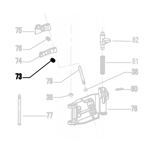 Запчасть 620 790 CHECK PAWL SPRING (A) Пружина CRN45A-73