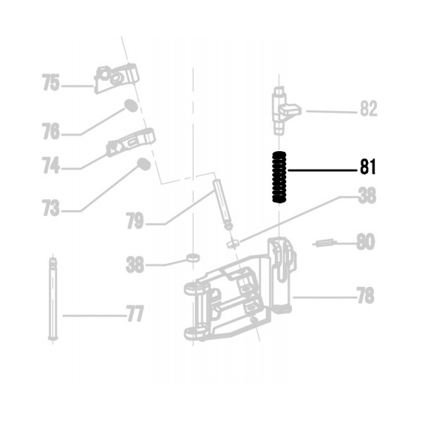 Запчасть 620 840 LATCH SPRING Пружина защелки CRN45A-81