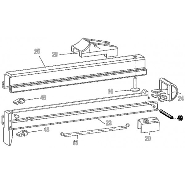 Запчасть 640 170 ROLL PIN  3X28 Штифт 8016R-49 CN57R-88 9040R-26 NT65R-35