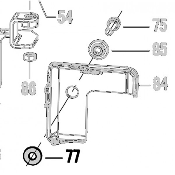 Запчасть 324070 WASHER Шайба N5023R-77 N5024R-92