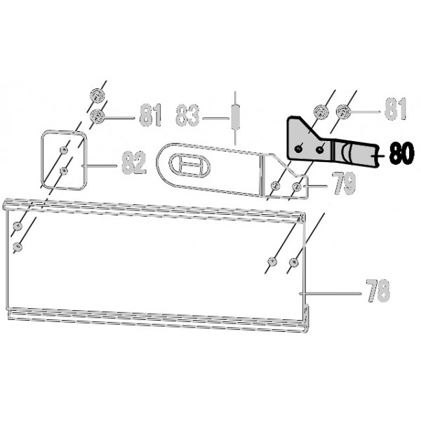 Запчасть 324090 STOP LEVER Ограничитель N5023R-80 N5024R-56