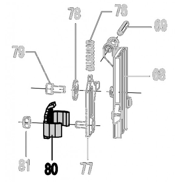 Запчасть 324410 ADJUST COVER B Крышка N5024R-80