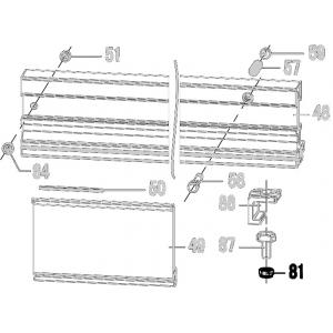 Запчасть 610 320 NUT  M5 (Nylock) Гайка самоконтрящаяся N5023R-53 N5024R-81 N851R-89 CN90B-51 NT65R-22 (вид 5)