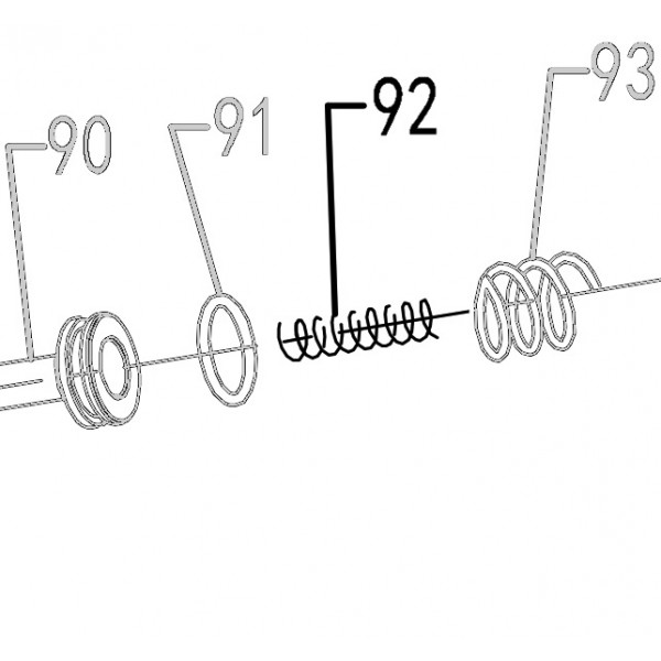 Запчасть 621600 FEED PISTON SPRING B Пружина поршня толкателя Б CN90B-92