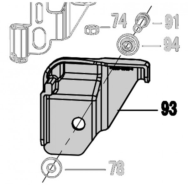 Запчасть 422010 DUST COVER  Кожух N5024R-93