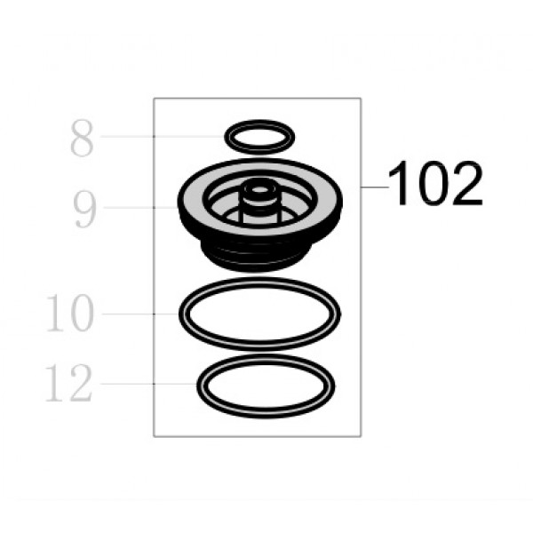 Запчасть AA14A-Y01A2 Клапан поршня с кольцами 9240B-102 440KB-102