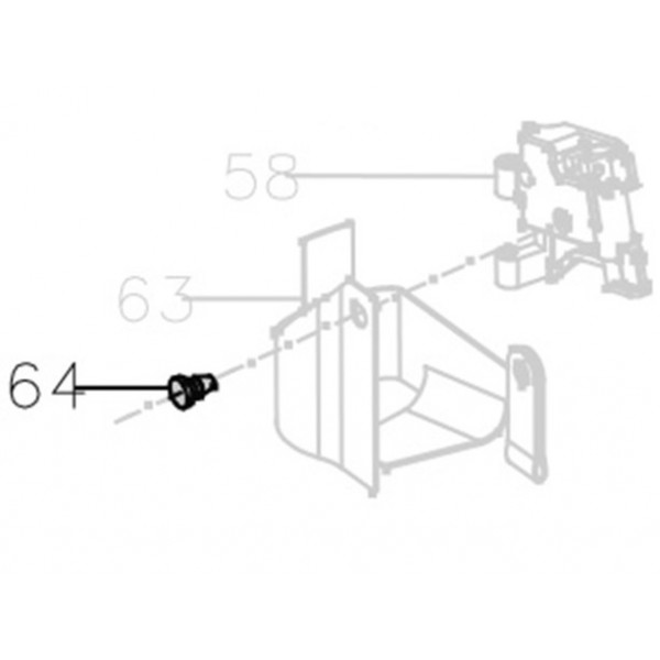 Запчасть AA40A-035A Шпонка искрогасителя MCN55-64 MCN70B-88 MCN80B-87 MCN90-86 MCN130-69